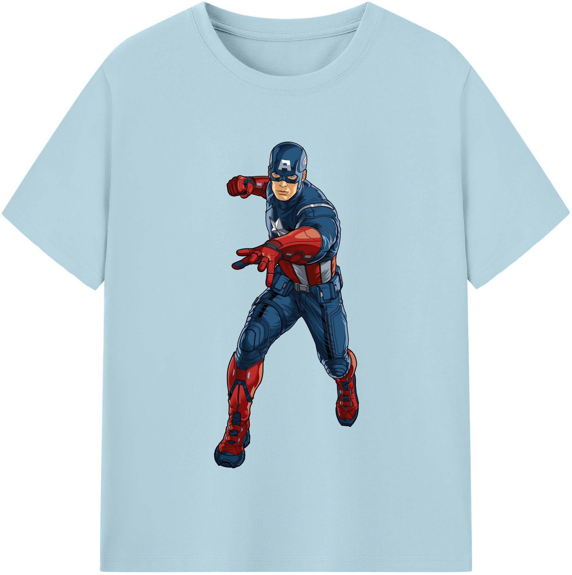 （画像用） アベンジャーズ The Avengers 綿100％半袖Tシャツ（フロントプリント）